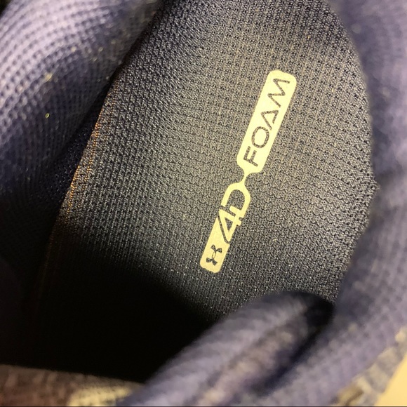 Under Armour Block City Volleyball Shoe Navy White Size 8 - Picture 13 of 13